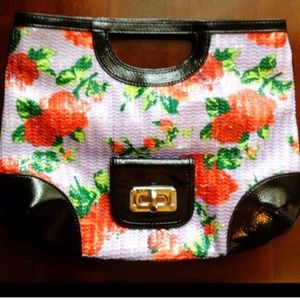 Betsey Johnson vintage sequin clutch.